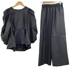 LANVIN en Bleu(ランバンオンブルー) レディースパンツセットアップ レディース美品  - 黒