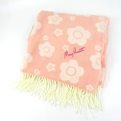 マリークヮント マフラー ストール デイジー 花柄 ブランド レディース ピンク MARY QUANT 【中古】