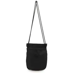 PRADA プラダ ビーズロゴ 巾着バッグ ショルダーバッグ セミショルダー 肩掛け ナイロン NERO 黒 ブラック