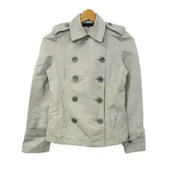 アンタイトル トレンチコート アウター ショートトレンチ ジャケット 日本製 レディース グレー UNTITLED 【中古】