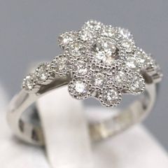 Pt900 プラチナ リング 8.9g ダイヤ2.0g 12号 - メルカリ
