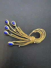 ブルーアクセントブローチ