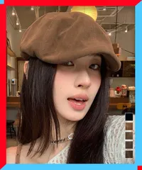 新品 ハンチング レディース キャスケット 帽子 秋冬 おしゃれ 韓国風 男女兼用 防寒 小物【送料無料】