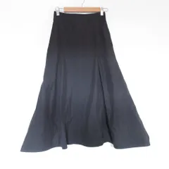 美品 ESTNATION エストネーション ロングスカート 36 ブラック レディース 古着 中古 USED