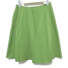 美品 FOXEY NEW YORK フォクシーニューヨーク フレアスカート 32615 サイズ40 グリーン レディース 古着 中古 USED