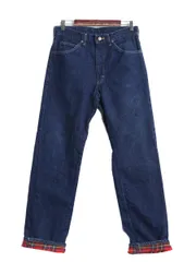 【お得なクーポン配布中!】 80s USA製 エルエルビーン LEE 別注 デニム パンツ メンズ 32 34 ヴィンテージ チェック フランネル ライナー付き ジーパン ジーンズ 濃紺
