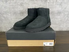 新品未使用 UGG CLASSIC MINI メンズ アグ クラシック ブーツ 31cm ムートンブーツ 大きめサイズ 黒 ブラック 靴/302734