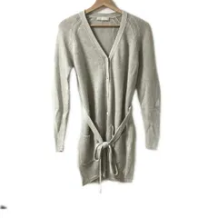 S Max Mara(マックスマーラ) カーディガン サイズS レディース - ベージュ 長袖/ベルト付き