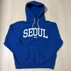 PALACE チャンピオン SEOUL フーディー ブルー m