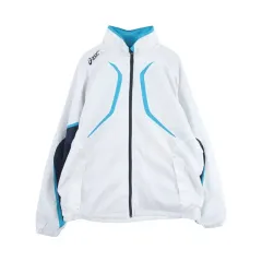 アシックス (MEN - L) ポリ ジップアップ ウィンドブレーカー