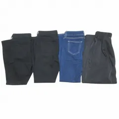 アメリカン ホリック AMERICAN HOLIC タグ付き有り デニムパンツ イージーパンツ 4点セット まとめ スキニー ワイド M～LL 黒 青 X