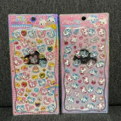 ハッピーマーチ ジュエルプチドロップ ＆ まじかるベリーベリー プチドロップステッカー 2点セット｜ぷっくり 透明感 シール 正規品