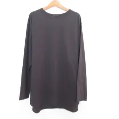 美品 22AW 23区 ニジュウサンク ストレッチ ロングスリーブ カットソー Tシャツ チュニック 大きいサイズ 44 グレー レディース 古着 中古 USED