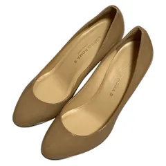 美品 CORSO ROMA9 コルソローマ９ バテントパンプス サイズ36.5 約23cm ベージュ レディース 古着 中古 USED