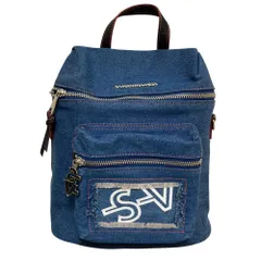 美品 SAMANTHAVEGA サマンサベガ デニム 2WAY バッグパック インディゴブルー レディース 古着 中古 USED
