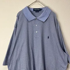 USA古着 Ralph Lauren ラルフローレン ボーダー ポロシャツ