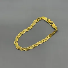 美品　クリスチャンディオール　ブレスレット　ロープ　ゴールド　金　ヴィンテージ　オールド　Christian Dior Rope Bracelet Vintage