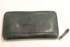 【中古】 PORTER メンズ長財布 -- WISE LONG WALLET PORTER -- 緑 グリーン レザー