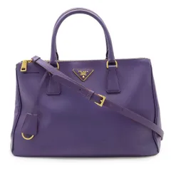 PRADA プラダ SAFFIANO LUX サフィアーノ ハンドバッグ 2WAY ショルダーバッグ レザー パープル 紫 ゴールド金具 BN2274