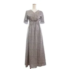 スナイデル SNIDEL ワンピース ロング丈 半袖 総柄 レース 紫 パープル F ■FF