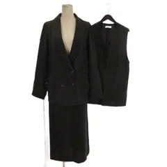 ディスコート Discoat セットアップ ジャケット ダブル ジレ ベスト スカート ロング グレー M F