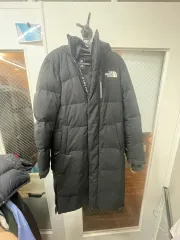 THE NORTH FACE ザノースフェイス ブラック ダウンジャケット ロング丈 xs 安く譲ります