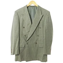 バルマン BALMAIN PARIS ヴィンテージ テーラードジャケット ブレザー チェック柄 A6 グレー 0806 IBO78