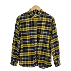 THE NORTH FACE(ノースフェイス) 長袖シャツ サイズL レディース イエロー×ネイビー×白 チェック柄