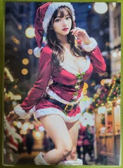 AI　イラストアートポスター　写真　A4サイズ　ラミネート加工　美女　美人　グラビア　セクシー　コスプレ　001