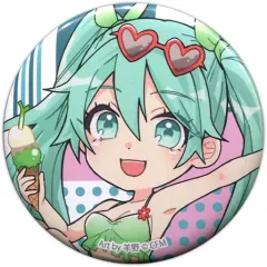 【中古】バッジ・ピンズ 初音ミク(羊野イラスト) 「VOCALOID 初音ミク Summer Party in マルイ トレーディング缶バッジ」