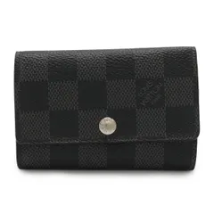 LOUIS VUITTON ルイ ヴィトン ダミエグラフィット ミュルティクレ6 6連キーケース シルバー金具 N62662