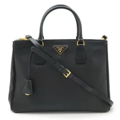 PRADA プラダ SAFFIANO LUX サフィアーノ ハンドバッグ 2WAY ショルダーバッグ レザー NERO 黒 ブラック ゴールド金具 BN2274