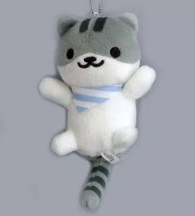 [중고]키홀더·마스코트(캐릭터) 시로사바씨 봉제인형 키홀더 [이치반 쿠지 고양이 아츠메~룬룬 여름~] F상