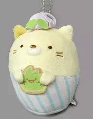 【中古】ぬいぐるみマスコット・ぬいぐるみバッジ ねこ ぺんぺんアイス ボールチェーン付きカップアイスぬいぐるみ 「すみっコぐらし」