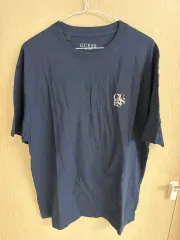 GUESS ゲス ネイビー 半袖 Tシャツ L