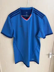 アディダス 3本線 半袖 Tシャツ ブルー 105