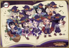 【中古】食器 集合(嘴平伊之助含む) 紙製ランチョンマット 「鬼滅の刃×ufotable Cafe/マチ★アソビCAFE×ufotable DINING ハロウィンイベント2024」 魔法のパンナコッタ注文特典