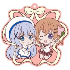 [중고] 스트랩 (캐릭터) 01. 코코아 & 치노 데카 고무 스트랩 [주문은 토끼입니까??]