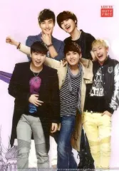 【中古】クリアファイル(男性アイドル) SUPER JUNIOR A4クリアファイル(背景：パープル/5人) ロッテ免税店来店特典