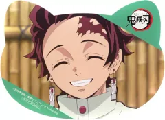 【中古】キャラカード 竈門炭治郎(アニメver.) ねこ型イラストシート 「鬼滅の刃×ナンジャタウン ～ねことの穏やかな日々～」 対象商品購入特典