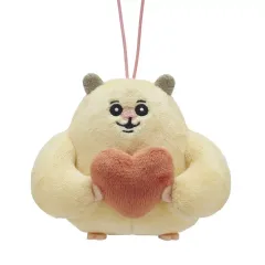 【中古】ぬいぐるみマスコット・ぬいぐるみバッジ LOVE 「ムキムキのハムちゃん ぬいぐるみマスコット」 のサムネイル