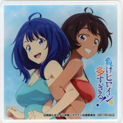 [중고] 머그컵·탕만 [단품] 야나미 안나 & 야키시오 몹 아크릴 코스터 [Blu-ray/DVD 잃어 히로인이 너무 많다!] Amazon.co.jp 전권 구입 특전