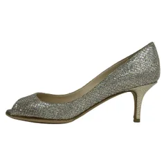 JIMMY CHOO(ジミーチュウ) パンプス 36 1/2 レディース - シルバー オープントゥ