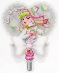 【中古】キャラカード キュアズキューン キミと応援♪うちわ型クリアカード第1弾 「映画キミとアイドルプリキュア♪ お待たせ!キミに届けるキラッキライブ!」 入場者プレゼント