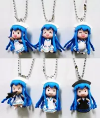 【中古】キーホルダー・マスコット(キャラクター) 全6種セット 「侵略!?イカ娘 ミニイカ娘フィギュアマスコットでゲソ!」