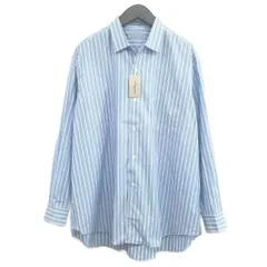 コムデギャルソンオム COMME des GARCONS HOMME AD1990 田中オム タグ付き ストライプ オープンカラー 開襟 シャツ 長袖 サックスブルー