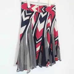 サカイ／sacai 　異素材組み合わせ　アシンメトリープリーツスカート　ウエストベルト　2318　サイズ1　日本製