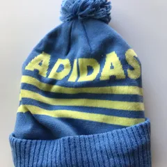 00s adidas ボンボンニット帽 ライトブルー 4101202601150051