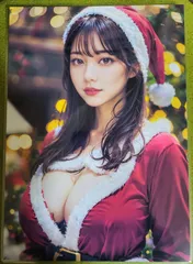 AI　イラストアートポスター　写真　A4サイズ　ラミネート加工　美女　美人　グラビア　セクシー　コスプレ　005