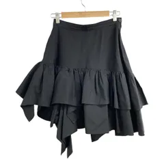 tricot COMMEdesGARCONS(トリココムデギャルソン) スカート サイズM レディース美品  - 黒 ひざ丈/変形デザイン